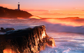 Закат на море