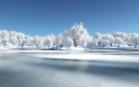 Зимнее озеро