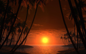 Красивый закат