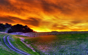 Багровое небо