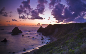 Вечерний закат солнца