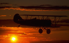 Полет на закате дня