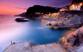 Залив на закате