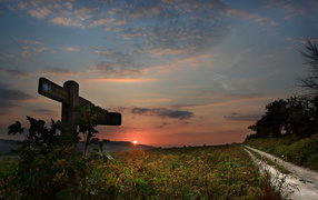 Закат на горизонте