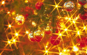 Balls on the Christmas tree