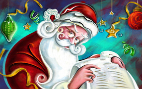 Веселый Санта Клаус
