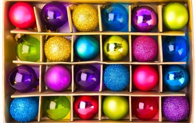 Set of balls for the Christmas tree