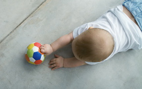 Baby and ball