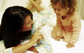 Мамочка и дочка