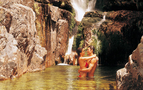Relax in the waterfall