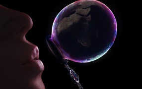 Мыльный пузырь Планета Земля