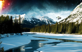 Экстремальный сноубордист