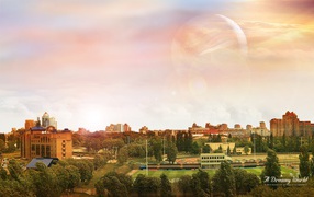 Город по луной