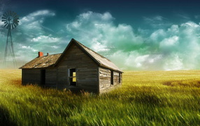 Старый дом в поле