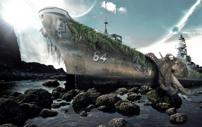 Жертва гигантского осьминога