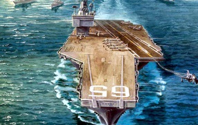 Авианосец - обои для рабочего стола