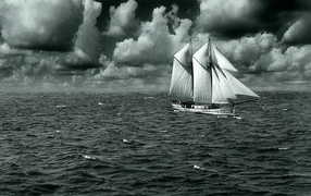 Парусник - обои на рабочий стол