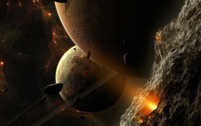 Астероид и планеты
