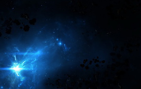 Астероиды в космосе