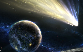 Комета и звезды