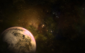 Планета в космосе