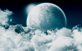 Планета среди облачности