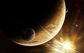 Планета и спутник