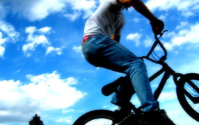 Jumping with bike