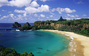 Wild beach in Brazil