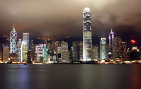 Гонконг ночью