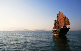 The ancient Chinese ship
