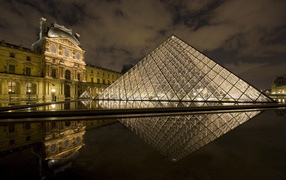 Glass pyramid Louvre Paris