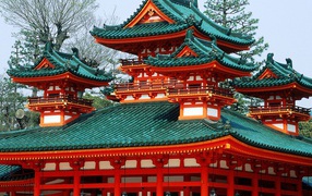 Святыня Heian, Киото, Япония