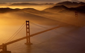 Golden Gate bridge / Marin Headlands / San Francisco  / California / USA