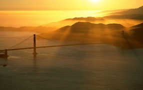 Golden Gate sunset / California / USA