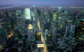 Evening city / New York / USA
