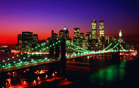 The lights on the bridge / New York / USA