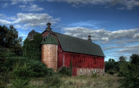 Old red barn  , USA