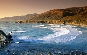 Sand Dollar Beach and Santa Lucia Range / California / USA