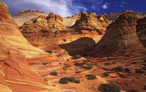 Гладкое Формирование скалы / Каньон Paria / Аризона / США