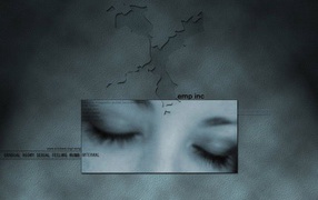 Закрытые глаза 3D обои