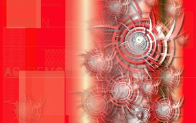 Красные 3D обои