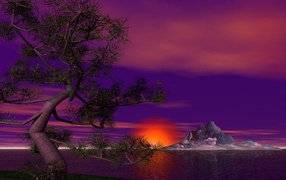 Восход 3D заставка