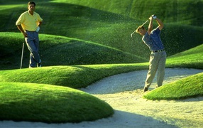 Игроки в гольф