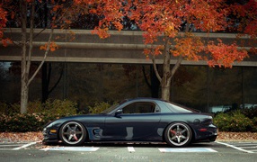 Синий Porsche 2012