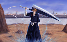 Парень с большим ножиком