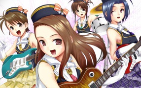 Аниме девочки с гитарами