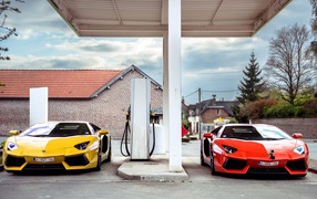 Two sports car