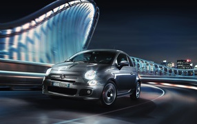 Серый Fiat 500