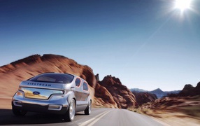 Форд на горной дороге